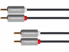 Kabel KRUGER & MATZ 2xCINCH konektor/2xCINCH konektor 1m KM1213 Basic