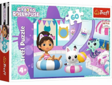 Puzzle TREFL Gabby u bazénu 60 dílků