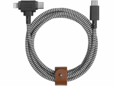 Native Union Belt Cable Duo USB-C to C/Lightning Zebra 1,5m