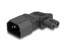 Delock Napájecí adaptér IEC 60320 – z C14 na C7, zástrčka / zásuvka, 2,5 A, 90°, pravoúhlý