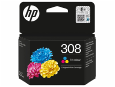 HP 308 Tri-color Original Ink Cartridge (120 pages)