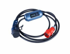 Akyga Napájecí stanice pro elektromobily CEE 5pin / Type2 LCD 3-fáze 32A 22kW, 5m