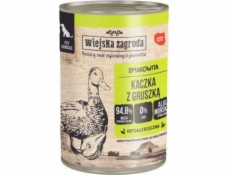 WIEJSKA ZAGRODA Duck with pear - vlhké krmivo pro psy - 400g