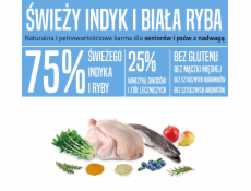 ARQUIVET Fresh Senior & Light Krůtí a Ryba - poloměkké krmivo pro psy - 10 kg