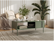 Cama Lavice/stůl TRESSE 110x60x40 matně zelená