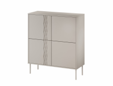 4D komoda TRESSE 100x40x110 kašmírová matná