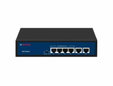 Čtyřportový 10/100/1000 Mbps PoE switch s 2x 1000 Mbps uplinkem