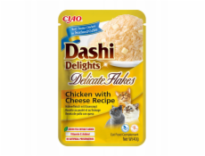 INABA CAT Dashi Delights Jemné Vločky Kuřete s Sýrem - pochoutka pro kočky - 40g