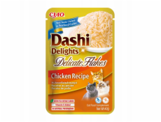 INABA CAT Dashi Delights Jemné vločky kuřete - pochoutka pro kočky - 40g