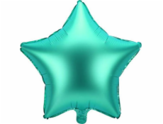Fóliový balónek PartyDeco Star, 48 cm, zelený jedna velikost