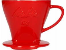 Porcelánový překapávač kávy Melitta Melitta 102 - Červený