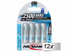 12x4 Ansmann maxE NiMH aku 2500 Mignon AA 2400 mAh