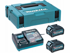 Makita Akumuliatoriu ir ikroviklio komlektas MAKITA 40V Max XGT 2x2,5Ah