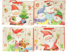 JU-PITER Dekorativní vánoční dárková taška SD20 2535A 30x42x20cm p12 mix cena za 1 ks