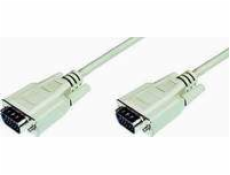 Prepojovací kábel VGA 1080p 60Hz FHD Typ DSUB15/DSUB15 M/M 5m sivý