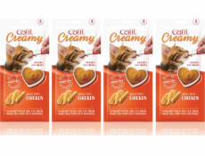 Catit Creamy Chicken, mokrá pochúťka, pre mačky, kura, 4 ks/bal