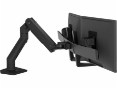 Ergotron HX - Montážní sada (rukojeť, kloubové rameno, svorka k montáži na stůl, úchyt průchodky, 2 čepy, montážní materiál, nástavec, oblouk se závěsem) - pro 2 monitory - matná čerň - velikost obraz