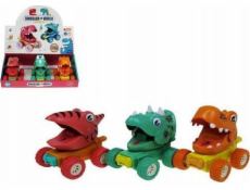 Dinosaurus 11cm se světlem a zvukem press and go HY-731 mix cena za 1 ks