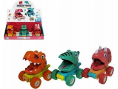 Dinosaurus 11cm press and go 3 vzory HY-716 p9 mix cena za 1 ks