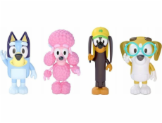 Tm Toys Bluey Blue akčná figúrka - Friends Dogs figúrka Set 4-balenie BLU13014
