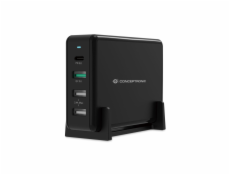 Conceptronic OZUL01B 4-Port 65W USB-PD Charger