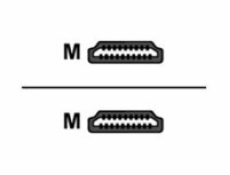 Delock High Speed HDMI with Ethernet - Kabel HDMI s ethernetem - HDMI s piny (male) do HDMI s piny (male) - 5 m - konektor 90°