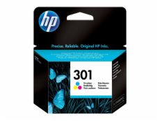 HP 301 original ink cartridge tri-colour standard capacity 3ml 165 pages 1-pack Blister multi tag