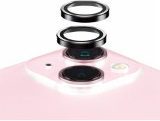 PanzerGlass Hoops - Chránič na objektiv pro mobilní telefon - sklo - černá - pro Apple iPhone 15, 15 Plus