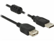 Delock - Prodlužovací šňůra USB - USB (M) do USB (F) - USB 2.0 - 3 m - černá