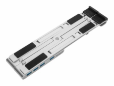Targus - Stojánek na notebook - s 4-port USB hub - 10  - 15.6  - stříbrná
