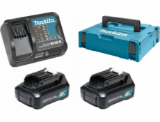 MAKITA NAPÁJACIA SADA 12V 2x1,5Ah (BL1016x2+DC10SB) MAKPAC