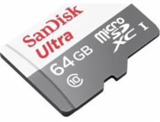 SanDisk Ultra - Paměťová karta flash (adaptér microSDXC na SD zahrnuto) - 64 GB - UHS-I / Class10 - microSDXC UHS-I