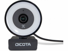 DICOTA Ringlight - Webkamera - barevný - 5 Mpix - 2592 x 1944 - audio - USB 2.0