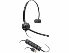Poly EncorePro 545 - EncorePro 500 series - náhlavní souprava - náhlavní - upravitelná - kabelové - USB-A - černá - Certified for Skype for Business