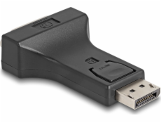 Delock - Video adaptér - dva spoje - DisplayPort (M) do DVI-I (F) šroubovací - DisplayPort 1.1 - pasivní - černá