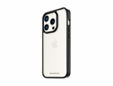 PanzerGlass ClearCase - Zadní kryt pro mobilní telefon - tvrzené sklo, plastový rám, D3O Bio - černá, průhledná - pro Apple iPhone 15 Pro