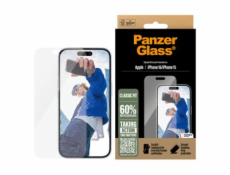 PanzerGlass - Ochrana obrazovky pro mobilní telefon - klasický tvar - sklo - pro Apple iPhone 15, 16