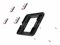 Compulocks Universal Invisible Mount Plate - Upevňovací komponent (univerzální montážní deska) - pro notebook / tablet - černá - upevnitelné na stojan