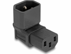 Delock Napájecí adaptér IEC 60320 – z C14 na C13, zástrčka / zásuvka, 2,5 A, 90°, pravoúhlý