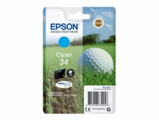 Epson 34 - 4.2 ml - azurová - originální - blistr s RF / akustickým alarmem - inkoustová cartridge - pro WorkForce Pro WF-3720DWF, WF-3725DWF