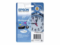 Epson 27 Multi-Pack - 3-balení - 10.8 ml - žlutá, azurová, purpurová - originální - blistr s RF / akustickým alarmem - inkoustová cartridge - pro WorkForce WF-3620, WF-3640, WF-7110, WF-7210, WF-7610,