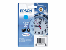 Epson 27 - 3.6 ml - azurová - originální - blistr s RF / akustickým alarmem - inkoustová cartridge - pro WorkForce WF-3620, WF-3640, WF-7110, WF-7610, WF-7620, WF-7715, WF-7720