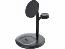Green Cell MagScape Inductive Charger Stand 3-in-1 MagSafe for iPhone,Apple Watch,AirPods and other wireless headphones
