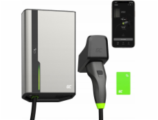 Green Cell HabuDen Wallbox 22kW 32A 7.5m NFC Cable Type 2 Smart EV Charging Station with GC App Bluetooth WiFi