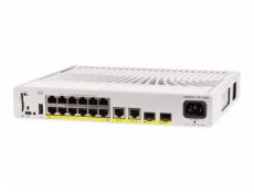 Cisco Catalyst 9200CX - Network Advantage - přepínač - kompaktní - L3 - řízený - 12 x 10/100/1000 (PoE+) + 2 x 1000Base-T + 2 x 10 Gigabit SFP+ (uplink) - Lze montovat do rozvaděče - PoE+ (240 W)