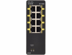 Cisco Industrial Ethernet 1000 Series - Přepínač - řízený - 2 x 10/100 (uplink) + 6 x 10/100 (downlink) - lze montovat na konzolu DIN - DC power