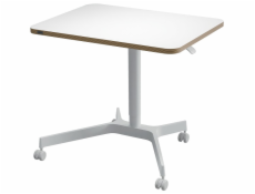 Leitz Ergo výškově nastavitelný pojízdný ergonomický stůl, bílý