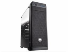 COUGAR PC skříň MX330-G Mid Tower Mesh Front Panel 1 x 120mm Fan TG Left Panel