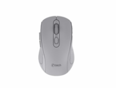 C-TECH myš Dual mode, bezdrátová, 1600DPI, 6 tlačítek, šedá, USB nano receiver