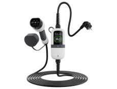 EVSE AC přenosná, jednofázová nabíječka pro elektromobily, pro domácnosti, 3.6kW, 230 V, 6m kabel s konektorem T2